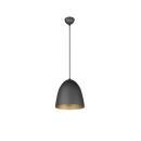 Trio R30661080 mennyezeti függőlámpa Tilda 1x40W | E27 - állítható magasságú, fekete, arany