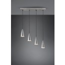 Trio R30694007 mennyezeti függőlámpa Farin 4x25W | E14 - állítható magasság, matt nikkel
