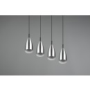 Trio R30694007 mennyezeti függőlámpa Farin 4x25W | E14 - állítható magasság, matt nikkel