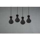 Trio R30784032 mennyezeti függőlámpa Enzo 4x28W | E27 - fekete