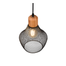 Trio R31281032 mennyezeti függőlámpa Valeria 1x40W | E27 - állítható magasság, fekete