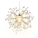 Trio R31311003 függőlámpa Gloria 1x40W | E27 - állítható magasság, sárgaréz