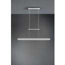 Trio R32043105 LED mennyezeti függőlámpa Paros 1x21W + 5,5W | SMD | 3000lm + 1500lm | 3000K - felső és alsó világítás, 3 fázisú fényerő-szabályozás, állítható magasságú, alumínium