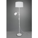 Trio R40192001 állólámpa Owen 1x42W + 10W | E27 + E14 - mozgatható kar, különálló kapcsolók, fehér