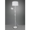 Trio R40192001 állólámpa Owen 1x42W + 10W | E27 + E14 - mozgatható kar, különálló kapcsolók, fehér