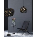 Trio R40463032 állólámpa Leavy 3x28W | E14 - lábkapcsoló, fekete, aranyszínű