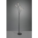 Trio R41031532 LED állólámpa Reed 5x3,5W | 1750lm | 3000K | IP20 - kapcsoló a lámpán, memória funkció, 3 fázisú fényerő -szabályozás, fekete