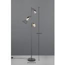 Trio TR41783042 állólámpa CADIZ  | 10W E14 | kapcsolóval | fekete