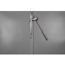 Trio R42321207 LED állólámpa Haora 1x17W + 1x3,5W | 1760lm | 3000K | IP20 - 3 fázisú fényerő-szabályozó a lámpán, különálló kapcsolók a lámpán, nikkel