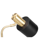 Trio R51041080 asztali lámpa Adam 1x10W | E27 - fekete, arany