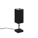 Trio R51061032 asztali lámpa Ole 1x25W | E27 - húzókapcsoló, USB, fekete