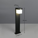 Trio TR53286132 LED napelemes kültéri oszloplámpa COLOMBO  | 5,5W integrált LED forrás | 650lm | 4000K