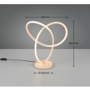 Trio TR53591166 LED asztali lámpa LANDO  | 8W integrált LED forrás | 1x800lm | 3000K | kapcsolóval | sárga