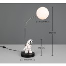 Trio R53801102 LED asztali lámpa ARM | 2W integrált LED forrás | 100lm | 2700K | kapcsolóval