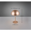 Trio TR54891165 LED asztali lámpa MUNOZ | 1,3W integrált LED forrás