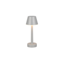 Trio TR54991177 LED asztali lámpa VIDAL  | 1W integrált LED forrás | 1x150lm | 3000K | kapcsolóval | fényerőszabályzó | Přenosné | szürke