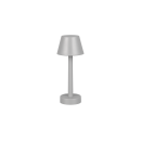 Trio TR54991177 LED asztali lámpa VIDAL  | 1W integrált LED forrás | 1x150lm | 3000K | kapcsolóval | fényerőszabályzó | Přenosné | szürke