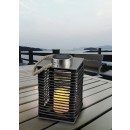 Trio R55346132 LED napelemes kültéri asztali lámpa Santana 1x0,1W | IP44 - alkonyérzékelő, fekete