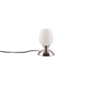 Trio R59441007 asztali lámpa Cup II 1x40W | E14 - érintőkapcsoló, ezüst, fehér