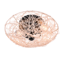 Trio R61142036 mennyezetre szerelhető lámpa Lovis 2x40W | E27 - fekete, natúr