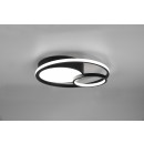 Trio R62233132 mennyezetre szerelhető lámpa Vuelta 1x28W | 3200lm | 2300K+3000K+4000K - DIP switch, 3 fázisú fényerő-szabályzás, fekete