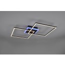 Trio R62843132 LED mennyezeti lámpa Arribo 1x29W+6.5W | 3250lm+600lm | 3000K | RGB - távirányító, szabályozható, külön kapcsolók, fekete