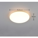 Trio TR63501101 LED mennyezetre szerelhető lámpa VIORA | 9W integrált LED forrás | 1x1100lm | 3000K | fehér