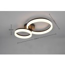 Trio R63601232 LED mennyezetre szerelhető lámpa SCOPE | 22W integrált LED forrás | 2800lm | 3000K