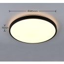 Trio TR63771932 LED mennyezetre szerelhető lámpa SLOPE  | 34W integrált LED forrás | 1x3900lm | 2700-6500K | távirányítás | fényerőszabályzó | fekete