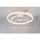 Trio R64262131 LED ventilátor világítással STOCKHOLM | 37W integrált LED forrás | 4300lm | 2700-6500K | kapcsolóval | rgb - színes | fényerőszabályzó | távirányítás | ventilátor