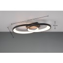 Trio R64482134 LED mennyezeti csillár Malaga | 25W integrált LED forrás | 2900 lm | 3000K