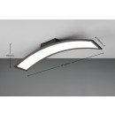 Trio TR64861132 LED mennyezetre szerelhető lámpa SIGMA  | 23W integrált LED forrás | 1x2600lm | 3000K | fekete