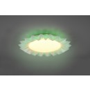 Trio R65071201 LED mennyezeti lámpa Sunflower 1x13W+1,5W | 1400lm | 2700-5500K | RGB - szabályozható, memóriafunkció, távirányító, éjszakai üzemmód, fehér