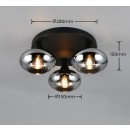 Trio TR66643054 mennyezetre szerelhető lámpa DIVINA | 10W E14 | füstös