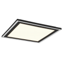 Trio R67214332 LED mennyezeti lámpa Carus 1x20W+9W | 3100lm+1400lm | 3000K - külön kapcsolók, fekete