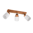 Trio R81113030 mennyezetre szerelhető spotlámpa Assam 3x25W | E14 - fa, fehér