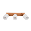 Trio R81113030 mennyezetre szerelhető spotlámpa Assam 3x25W | E14 - fa, fehér