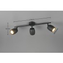 Trio TR86263032 mennyezeti spotlámpa NANCY  | 35W GU10 | fekete