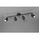 Trio TR86264032 mennyezeti spotlámpa NANCY  | 35W GU10 | fekete