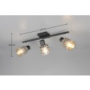 Trio TR86423032 mennyezeti spotlámpa JACK  | 10W E27 | fekete | füstös