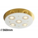RABALUX 2256 Naomi, mennyezeti lámpa. LED GU10 5x5W bronz
