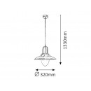 RABALUX 2595 Bonnie mennyezeti lámpa bronz E27