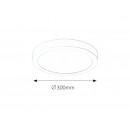 Rabalux 2657 LED  süllyeszthető és mennyezetre szerelhető lámpa Lois 1x24W | 1700lm | 4000K - matt fehér