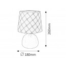 Rabalux 4381 ELLIE asztali lámpa 1xE14 szürke