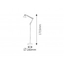 RABALUX 4524 Gareth állólámpa E27 1x40W szürke/réz