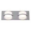 Rabalux 5490 LED fürdőszoba fali spotlámpa Tony 2x5W | 730lm | 4000K | IP44 - króm