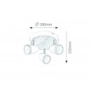 Rabalux 5566 LED  mennyezetre szerelhető spotlámpa Karen 3x4W | 840lm | 3000K - fehér