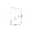 Rabalux 5670 LED függő mennyezeti lámpa Assana 22W|3000K