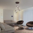 Rabalux 5693 LED függő mennyezeti lámpa Ambrosio 50W|3000K - hnědé