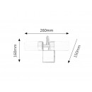 RABALUX 5746 Betty fürdőszobai fali lámpa beépített LED 2x4W IP44 4000K
